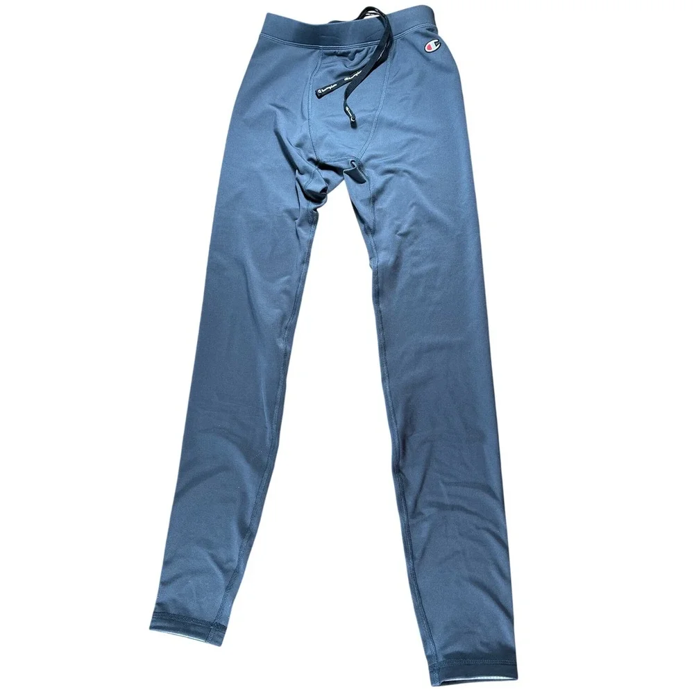 Champion Mens Compression Leggings Slate Gray Athletic Training Pants Small‎